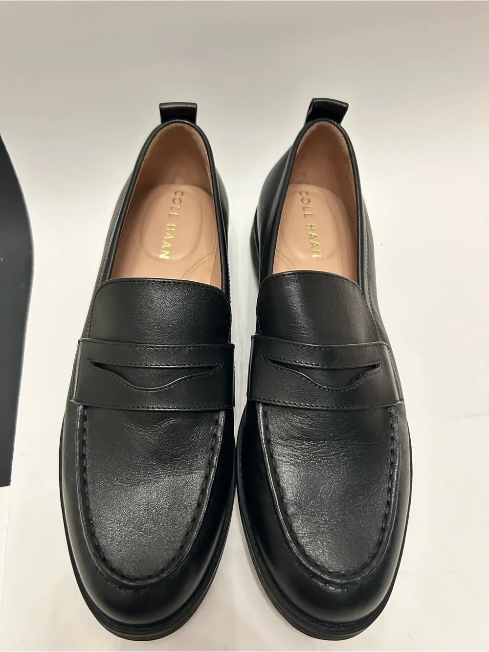 NEW Cole Haan Women’s Black Leather Penny Loafers